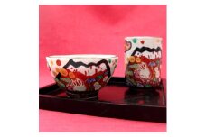 【美濃焼】 名入れ 富士日記 飯碗 (和) 単品 YK257T 瑞浪市 / ながしまプランニングオフィス 和柄 富士山 うさぎ [AZBM196]