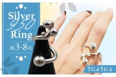 シルバーリング うにょうにょ 瑞浪市 / ATP シルバー アクセサリー ハンドメイド [AZAH008]