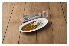 【美濃焼】 miyama. カレー うつわ いつも カレー皿 白磁 瑞浪市 / ミヤマプランニング 食器 皿 プレート [AZCM056]