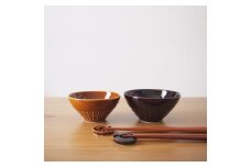 【美濃焼】 miyama. ごはん茶碗 M・L はしおき付 ブラウン 瑞浪市 / ミヤマプランニング 食器 茶碗 箸置き [AZCM068]