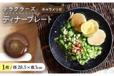 【美濃焼】 テラグラーズ ディナープレート キャラメリゼ 1客 瑞浪市 / アワサカ 食器 皿 プレート [AZAD012]