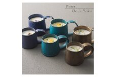 【美濃焼】 恩田陽子 コーヒーマグカップ カフェオレマグカップ 3色×2サイズ 計6点セット グリーン ゴールド パープル 瑞浪市 / JS企画 マグカップ セット　 [AZAZ027]