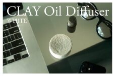 オイルディフューザー Clay Oil Diffuser (WHITE) 瑞浪市 / 織部製陶 インテリア 雑貨 陶磁器 [AZAO009]