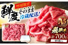 ※冷蔵配送/地域限定※ 飛騨牛 切落し (モモまたはカタ) 700g 瑞浪市 / きなぁた瑞浪 和牛 国産 岐阜県産 [AZCI028]