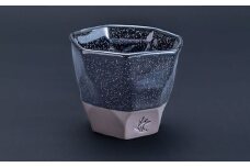【美濃焼】 つばめ工房 黒土 ロックカップ 天の川ネイビー 瑞浪市 / 大恵 陶磁器 酒器 ギフト [AZBG012]