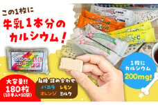 カルシウム ウエハース 4種 180枚 (バニラ・レモン・オレンジ・ミルク) 詰め合わせ 瑞浪市 / 中新製菓 お菓子 おやつ 大容量 [AZBN002]