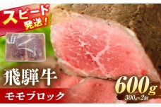 飛騨牛 モモ ブロック 600g (300g×2個) 瑞浪市 / 養老ミート [AZDB009]