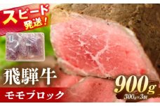 飛騨牛 モモ ブロック 900g (300g×3個) 瑞浪市 / 養老ミート [AZDB010]