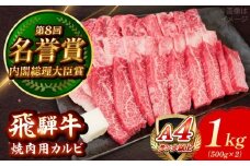 飛騨牛 焼肉用 カルビ 1kg 瑞浪市 / 肉のひぐち [AZDE004]