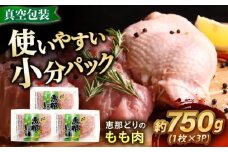 【冷凍】 恵那どり もも肉 3枚セット 750g前後 瑞浪市 / トーノーデリカ 小分け 真空パック 鶏肉 鶏もも肉 モモ肉　 [AZBJ005]