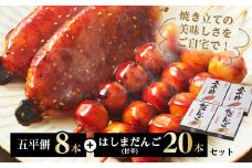 五平餅8本+はしまだんご(甘辛)20本セット_五平餅 はしまだんご 甘辛 ごへいもち 団子 手焼き みたらしだんご 和菓子 お菓子 おやつ 人気 スイーツ おもち ギフト ご当地グルメ 岐阜県 羽島市 冷凍【1487980】