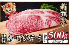 レビューキャンペーン実施中!飛騨牛　特上　サーロイン　ステーキ　500g【1487322】