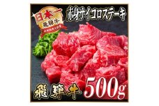 レビューキャンペーン実施中!飛騨牛 赤身サイコロステーキ 500g【1487366】