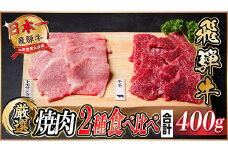 飛騨牛　トモサンカク・モモ焼肉　約400g(各約200g)【1531166】