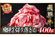 飛騨牛　切り落とし　約400g　＜冷蔵便＞A4～A5等級 黒毛和牛 小分け【1534677】
