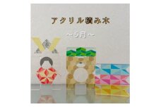 季節のアクリル積み木　収納ケース付～5月～【1569704】