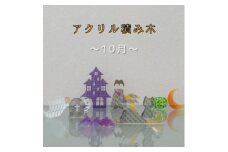 季節のアクリル積み木　収納ケース付～10月～【1570393】