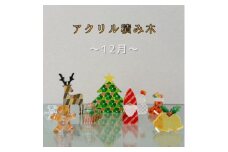 季節のアクリル積み木　収納ケース付～12月～【1570399】