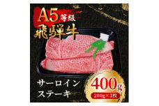 飛騨牛5等級 サーロインステーキ400g(200g×2枚)　FTA189【1578190】