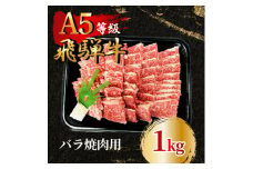 飛騨牛5等級 バラ焼肉用1kg　FTA274【1578273】