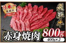 飛騨牛 赤身(焼肉・BBQ用) 約800g＜冷蔵便＞A4～A5等級 黒毛和牛【1646160】