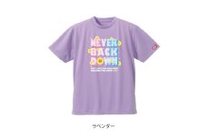 JTTA公認　卓球ユニフォーム＜男女兼用(ドライ):Mサイズ＞ネバーバックダウンB　ラベンダー【1657910】