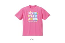 JTTA公認　卓球ユニフォーム＜男女兼用(ドライ):140サイズ＞ネバーバックダウンB　ピンク【1657987】