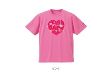 JTTA公認　卓球ユニフォーム＜男女兼用(ドライ):Lサイズ＞ネバーバックダウンA　ピンク【1658590】