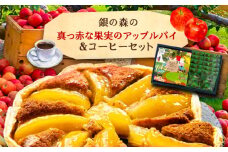 アップルパイと銀の森コーヒーセット / りんご リンゴ 林檎 アップルパイ あっぷるぱい コーヒー 珈琲 こーひー セット プレゼント 贈答 スイーツ 洋菓子 / 恵那市 / 銀の森 [AUBG020]