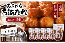 あまから 秘伝の万能たれ 5個セット / 砂糖醤油 クルミ 調味料 五平餅 / 恵那市 / あまから [AUAE003]