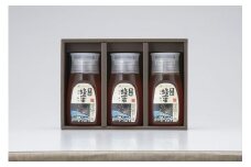 恵那蜂蜜 3本 ギフト箱入りセット (百花蜂蜜300g×1本、栗蜂蜜300g×2本) 国産 はちみつ 岐阜 恵那市 / はち工房こうけつ [AUDF010]
