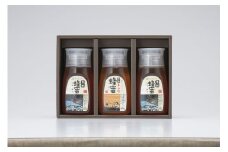 恵那蜂蜜 3本 ギフト箱入りセット (蓮華蜂蜜・百花蜂蜜・栗蜂蜜300g×各1本) 国産 はちみつ 岐阜 恵那市 / はち工房こうけつ [AUDF020]