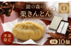 美栗舎の栗きんとん 10個入り / 栗 くり 栗きんとん くりきんとん 季節 秋 限定 栗 岐阜 セット 手土産 和菓子 スイーツ お菓子 和菓子 スイーツ デザート おやつ お菓子 ギフト 贈答 プレゼント お取り寄せ 直送 送料無料 / 恵那市 / 銀の森 [AUBG027]