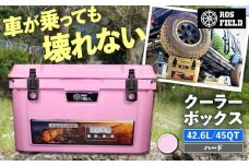 ROS FIELD クーラーボックス ピンク ハード 42.6L/45QT / キャンプ 災害 アウトドア  / 恵那市 / ROYAL STAGE [AUEB021]