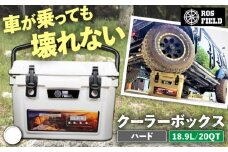 ROS FIED クーラーボックス ホワイト ハード 18.9L/20QT / キャンプ 災害 アウトドア / 恵那市 / ROYAL STAGE [AUEB027]