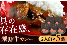 -あふひ 贅の極み- 飛騨牛カレー 2人前×5個セット / レトルトカレー ご当地カレー 常温保存 時短 / 恵那市 / テンポイント [AUEU004]