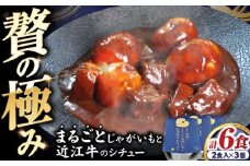 -あふひ 贅の極み- まるごとじゃがいもと近江牛のシチュー レトルト 2人前×3個セット ビーフシチュー デミグラスソース 保存食 恵那市 / テンポイント [AUEU022]
