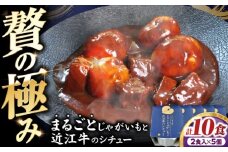 -あふひ 贅の極み- まるごとじゃがいもと近江牛のシチュー レトルト 2人前×5個セット ビーフシチュー デミグラスソース 保存食 恵那市 / テンポイント [AUEU024]