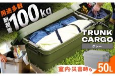 【グレー】トランクカーゴ Mサイズ 1個 / 収納 物置 コンテナ アウトドア 防災 防災グッズ / 恵那市 / 東谷株式会社 明智流通センター [AUAD032]