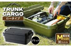 【ブラック】トランクカーゴ ロータイプM 1個 /収納 物置 コンテナ アウトドア 防災 防災グッズ / 恵那市 / 東谷株式会社　明智流通センター [AUAD036]