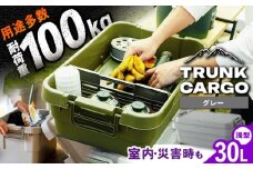 【グレー】トランクカーゴ ロータイプM 1個 / キャンプ ボックス 収納 ケース アウトドア 収納ボックス バーベキュー 道具箱 レジャー 釣り ギア 格納 頑丈 大容量 キャンプ用品 屋外 活動 便利 クーラーボックス 持ち運び 収納 コンテナ インテリア / 恵那市 / 東谷株式会社 明智流通センター [AUAD035]