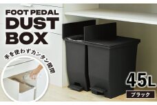 【45L／ブラック】コンパクト ペダルダストボックス / 恵那市 / 東谷株式会社 明智流通センター [AUAD091]