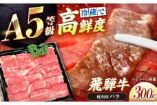 【チルド（冷蔵）発送！】 「飛騨牛」 A5等級 バラ 300g / 牛肉 焼肉 鉄板焼き 網焼き BBQ / 恵那市 / 東美濃農業協同組合 [AUFX001]