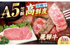 【チルド（冷蔵）発送！】 「飛騨牛」 A5等級 サーロインステーキ 200g×2枚 / 牛肉 焼肉 鉄板焼き 網焼き BBQ / 恵那市 / 東美濃農業協同組合 [AUFX011]