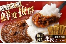 鹿肉カレー 250ｇ×6袋 / 鹿肉 鹿 ジビエ カレー レトルト / 恵那市 / 弘法屋 [AUEA002]