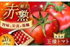 赤熟もぎりのひがしみの王様トマト 20玉（約4kg） / トマト とまと 王様トマト 完熟 / 恵那市 / 東美濃農業協同組合 [AUDS002]