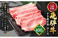 【レビューキャンペーン対象商品】飛騨牛 A5 等級 すき焼き 用 （ ロース 400g） | 肉のかた山 牛肉 牛 肉 お肉 すき焼き用牛肉 国産 和牛 黒毛和牛 M22S36