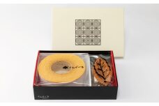 バウムクーヘン（19.5φ×5.5cm）＆リーフパイ（5枚入） | たんど～る お菓子 スイーツ おやつ ギフト 贈り物 詰め合わせ M16S34