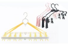 【レビューキャンペーン対象商品】洗濯 ハンガー ステンレス 【 いちどにありがとう （1個） ・スカットちゃん （4台） セット】 | Image Craft 株式会社 洗濯ばさみ 室内干し 丈夫 ワンタッチ 日本製       