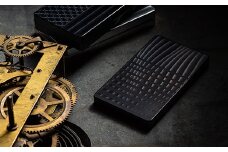 【レビューキャンペーン対象商品】ジュラルミン 名刺 ケース ( ウェーブボーダー ブラック ) ｜美光技研  名刺ケース 名刺入れ 名刺入 アルミ